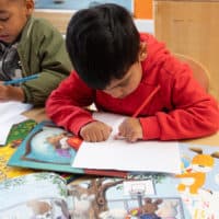 writing at monkey puzzle west kensington preschool