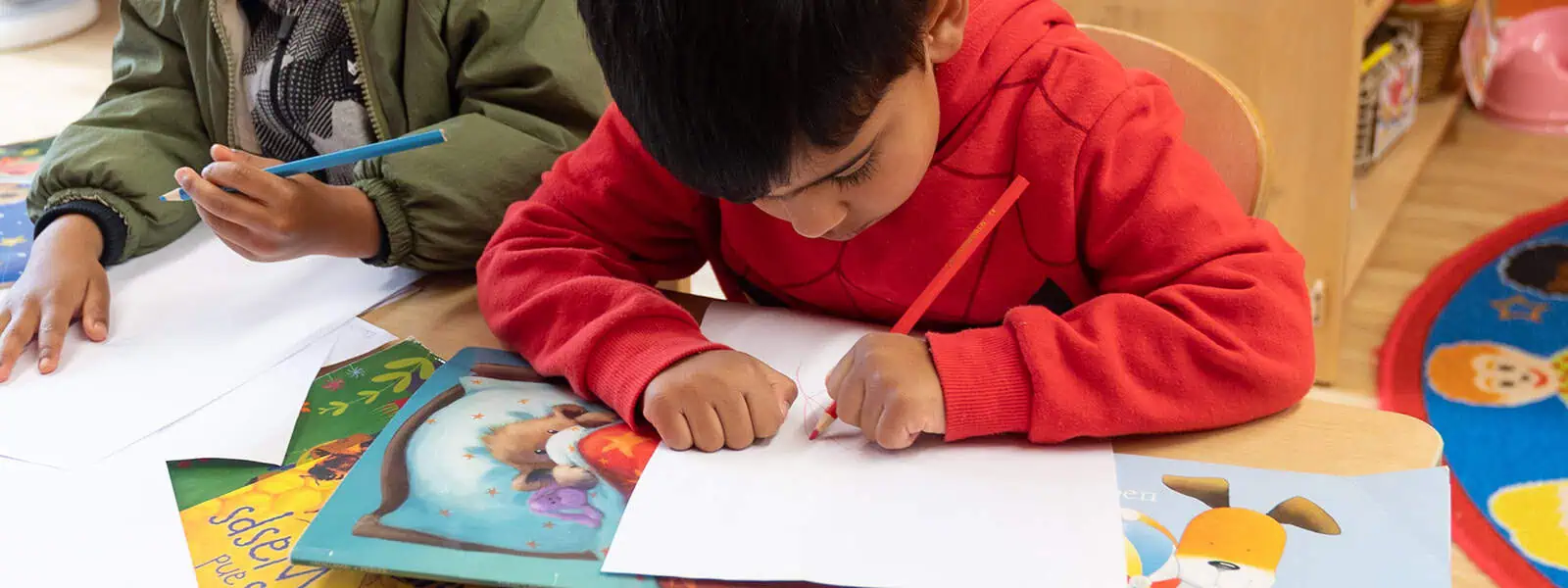writing at monkey puzzle west kensington preschool