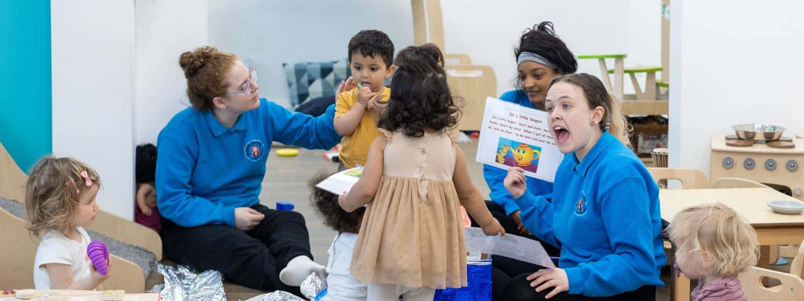 Preschoolers at Monkey Puzzle Day Nurseries